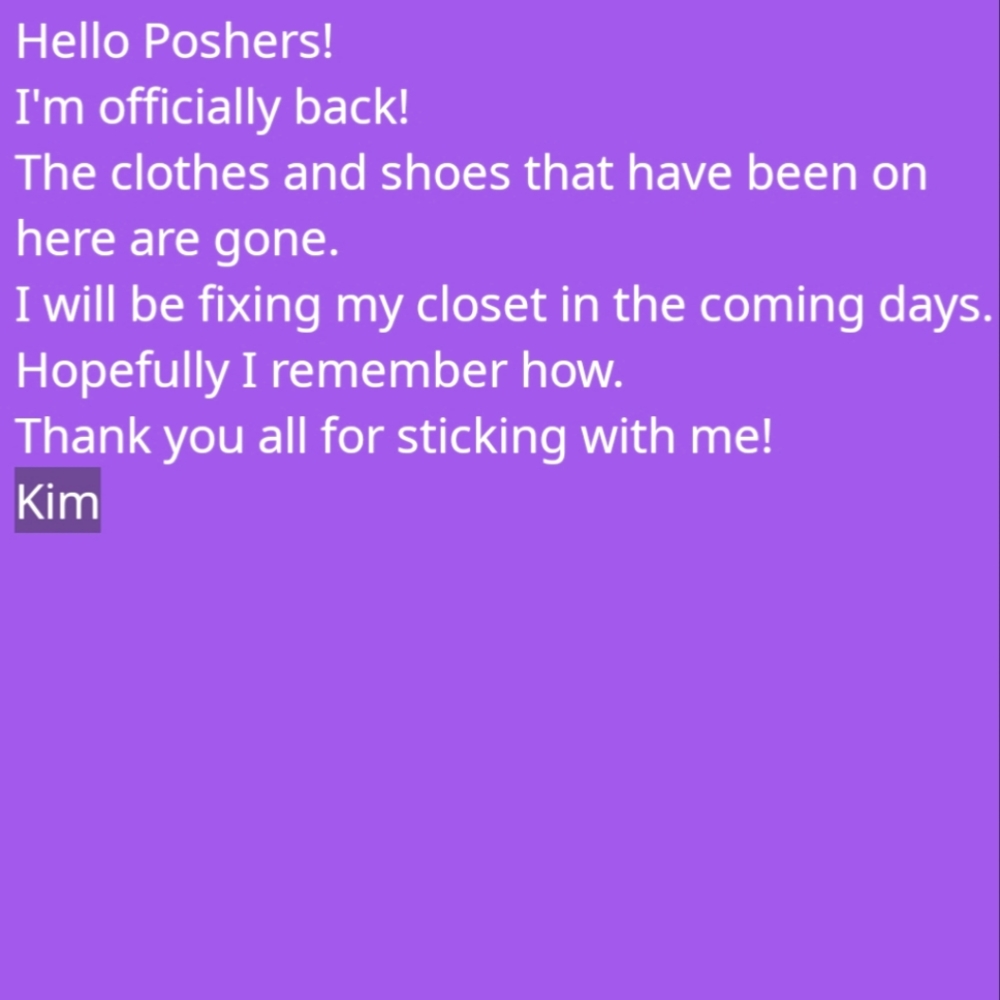 Hello Poshers!